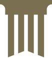 Gold pillar icon
